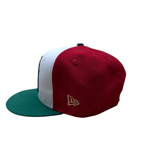 Fresno Grizzlies MiLB Taco Theme Night 59Fifty New Era Red/White/Green Sz 7 1/4 - Picture 5 of 13